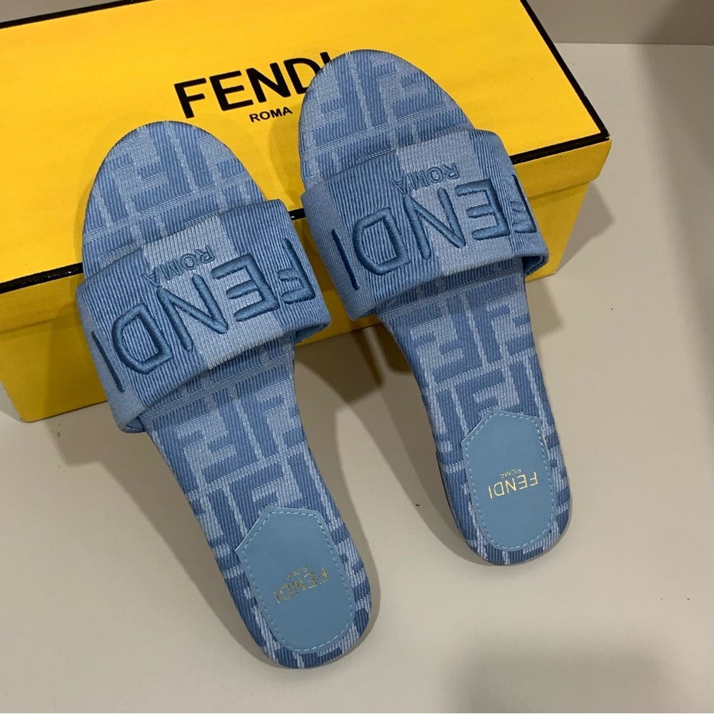 Fendi Women’s Blue Sandals